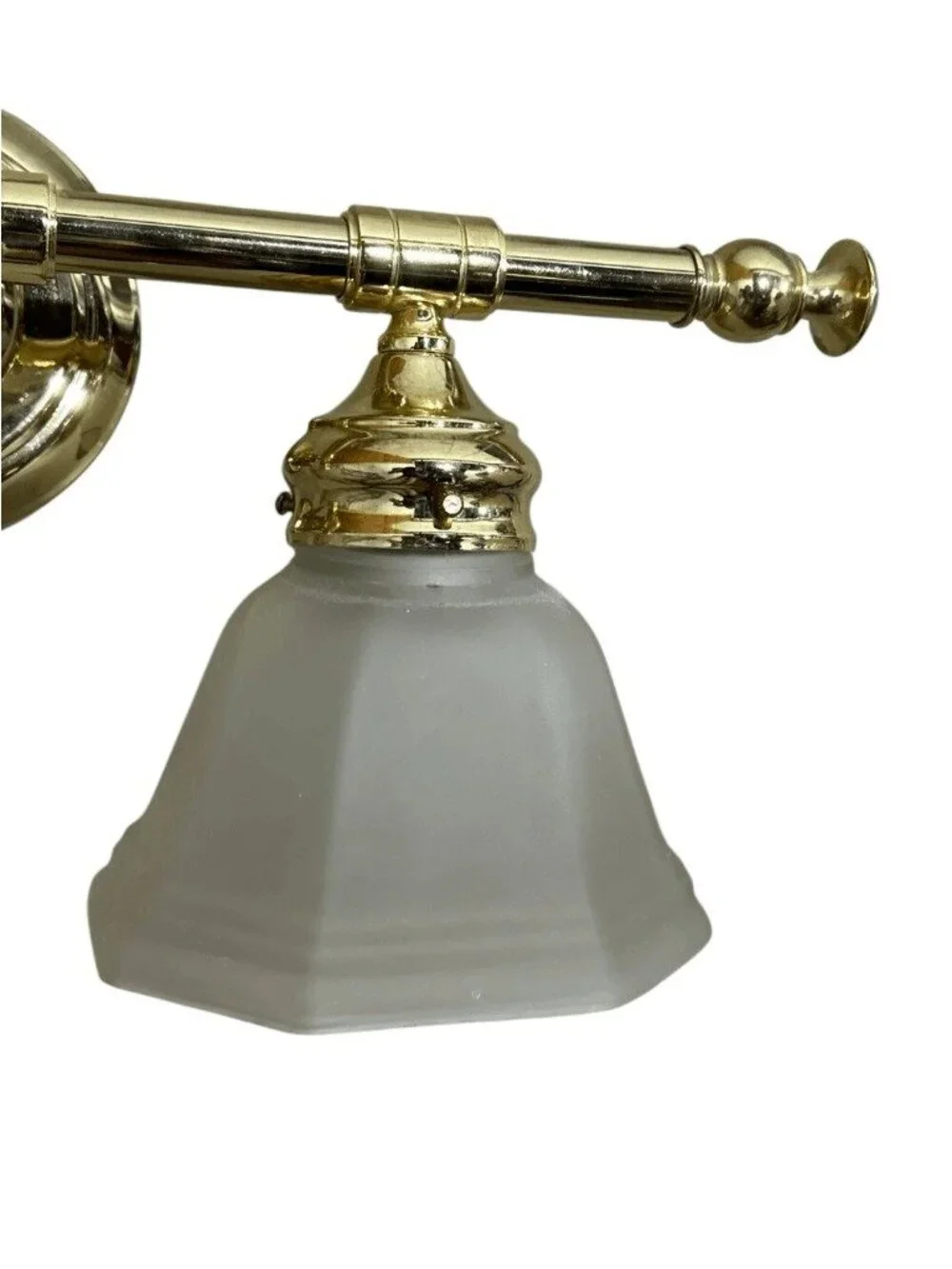 Vintage Traditional  Style Plated Brass 2 Arm Vanity Wall Sconce